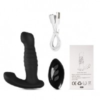 Prostate Massager with Thrusting, Vibrating, 14 Function, w/Remote Control